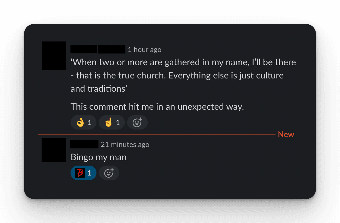 Slack — Faith Threads
